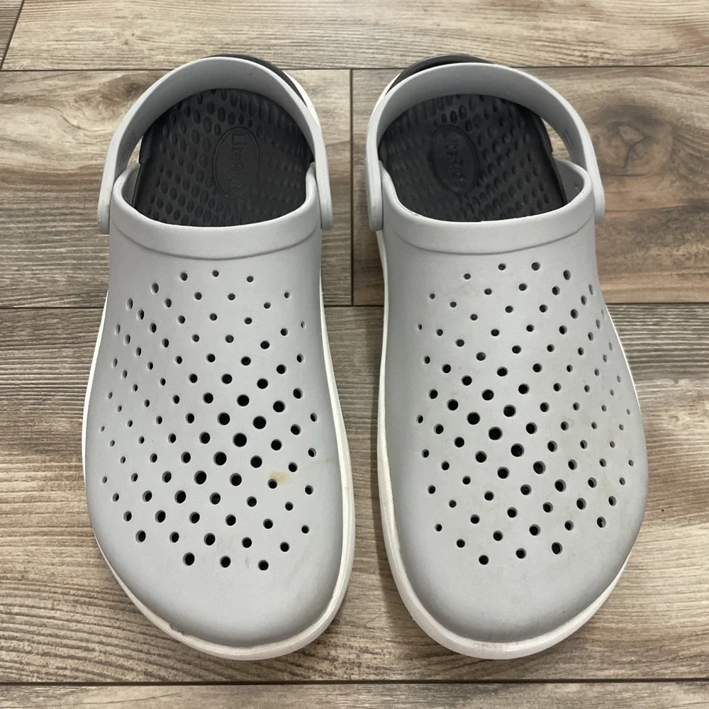 Crocs InMotion Clogs Atmosphere Mens Size 13 Gray Comfort Mules 209964-410